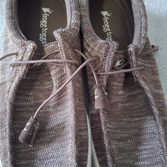 Frogg Toggs Men's Brown Mocha Java 2.0 Lace Up Shoe Knit Slip On Casual Size 9 - Picture 2 of 6